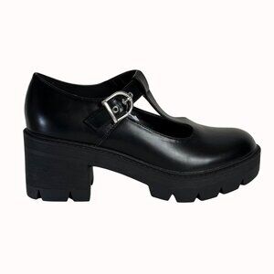 Arizona Mary Jane Shoes Sz 8.5 Black Chunky Heel Y2K Style Cute Gothic Platform